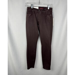 7 For All Mankind The Ankle Super Skinny Jeans Plum Size 26 W